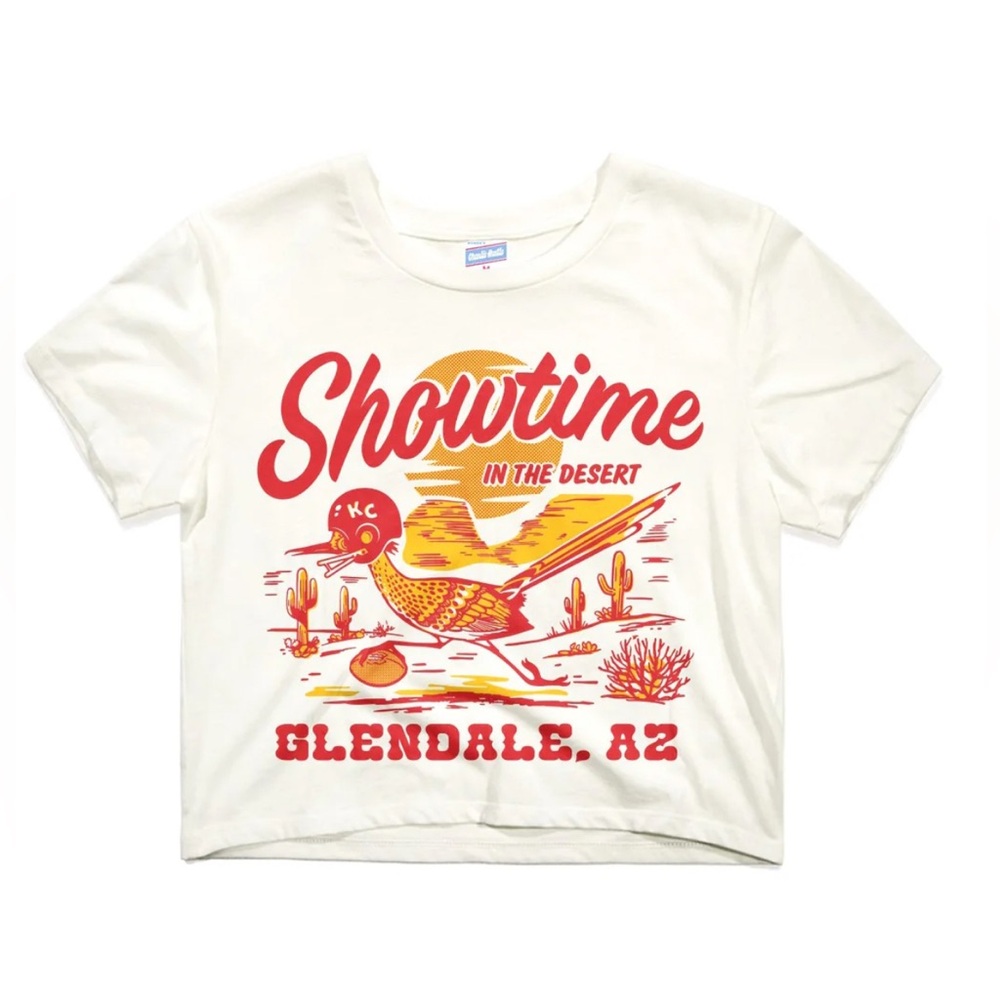 Charlie Hustle Chiefs Super Bowl Cropped Tee